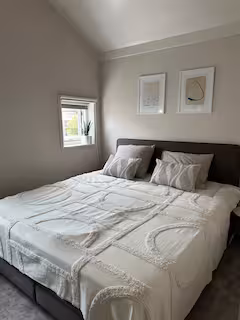 Slaapkamer met kingsize bed